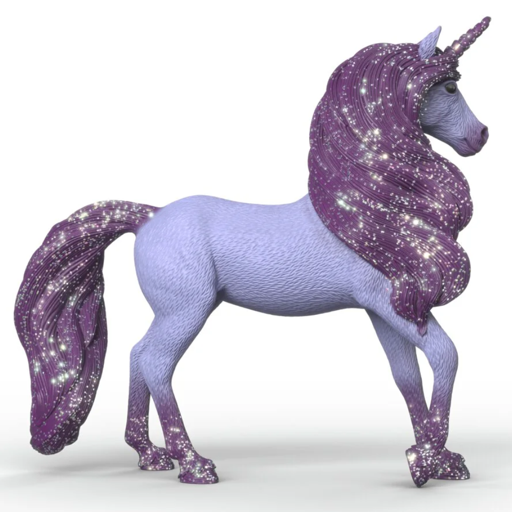 Schleich Unicorn Stallion Orchid side view