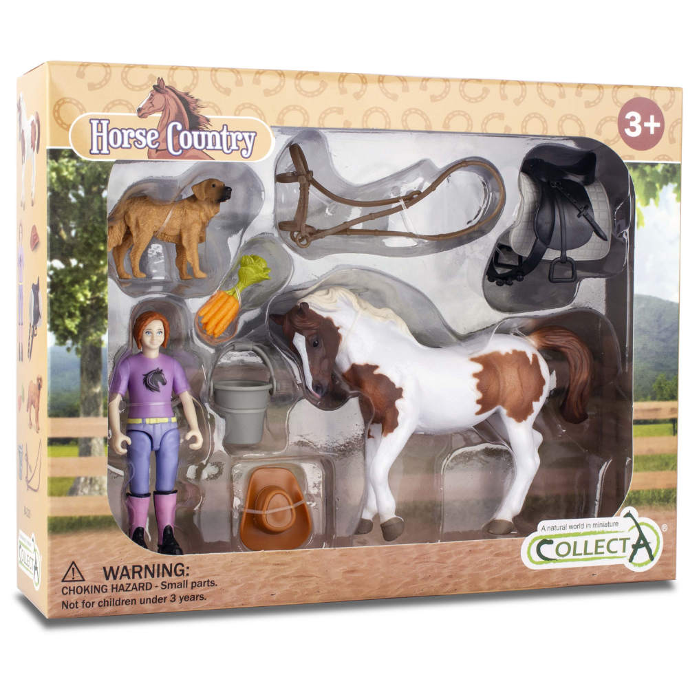 CollectA Girl Hobby Rider Emma with Animals & Accessories packaging box