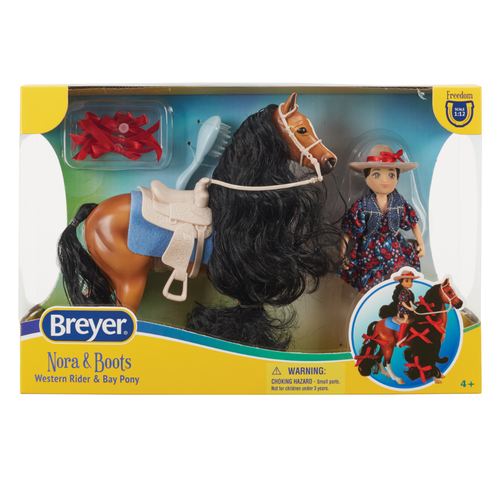 Breyer Freedom Nora and Boots Western Rider Horse
