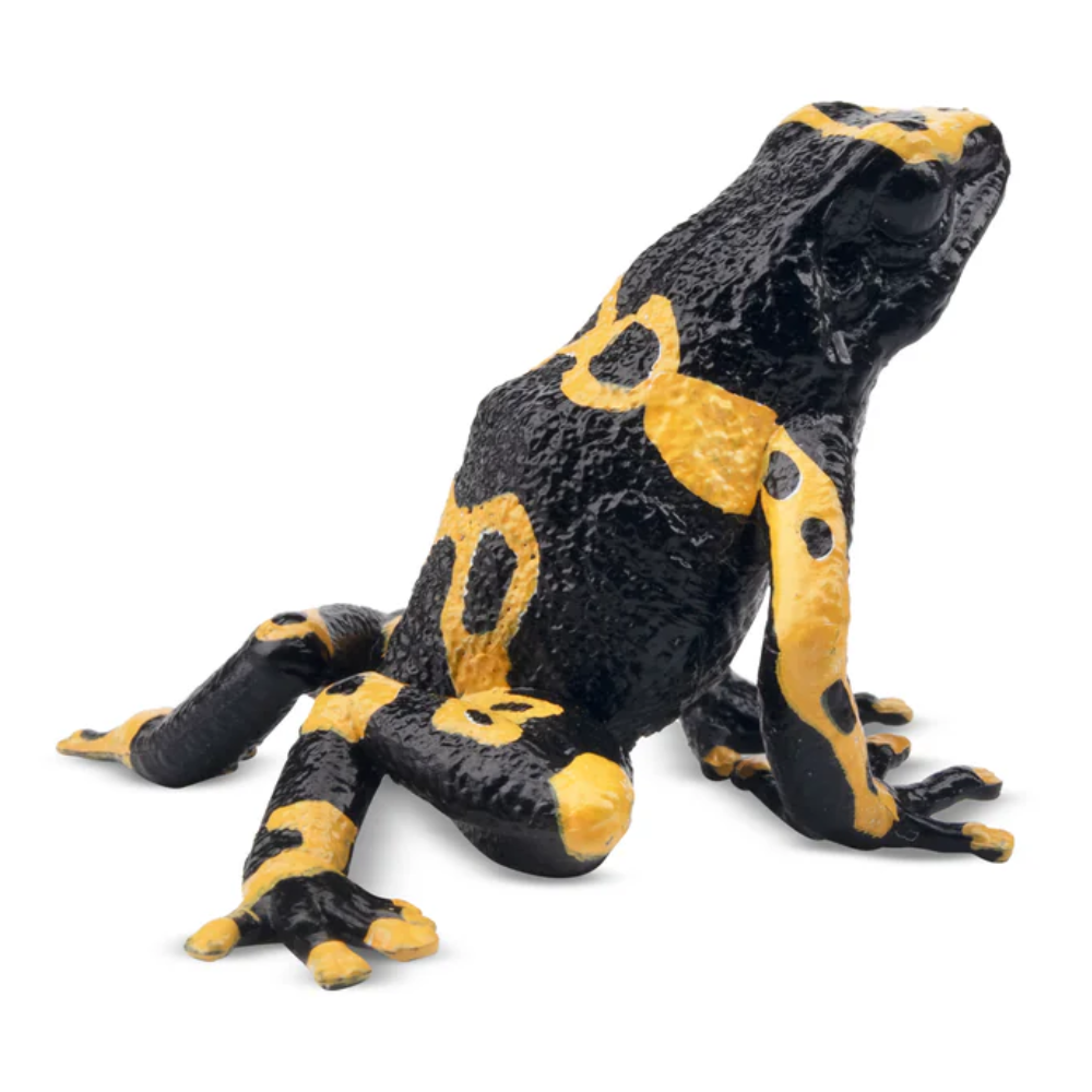 Toymany Yellow-banded Poison Dart Frog toy figurine side view