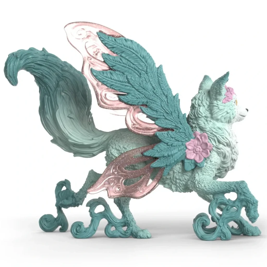 Schleich Magical Feathered Fox Bayala figurine side view 2