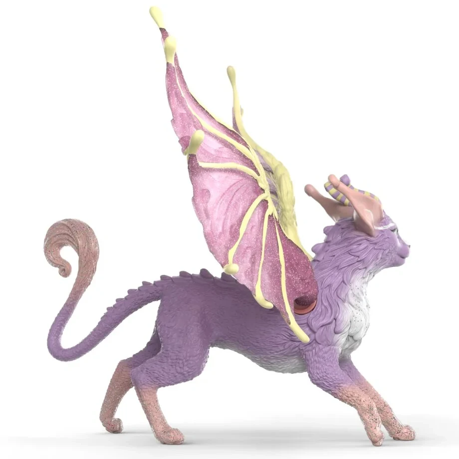 Schleich Winged Cat Dragon toy figurine side view 2