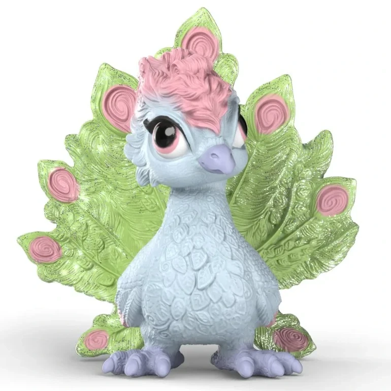 Schleich Magical Peacock Chick front view