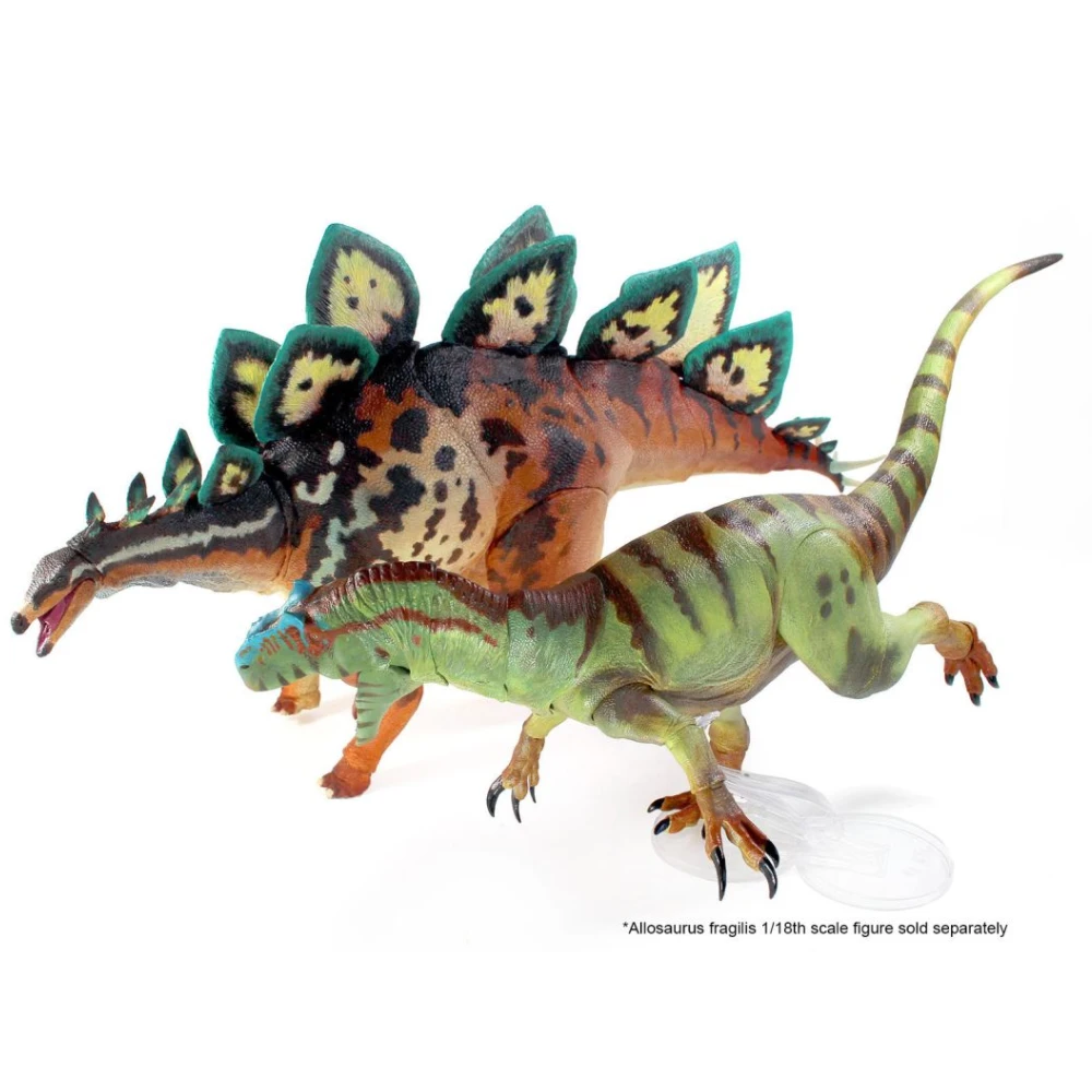 Creative Beast Stegosaurus stenops 1:18 Scale with Allosaurus comparison sold separately
