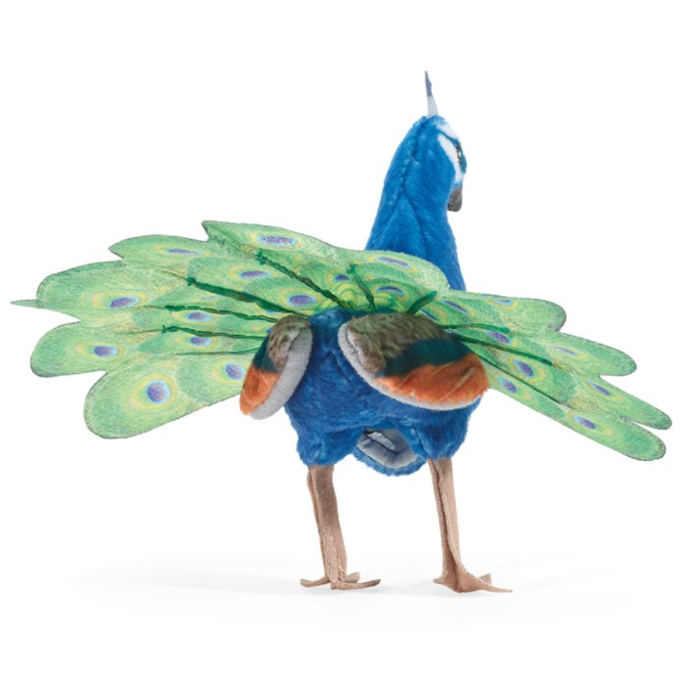 Folkmanis Mini Peacock Finger Puppet