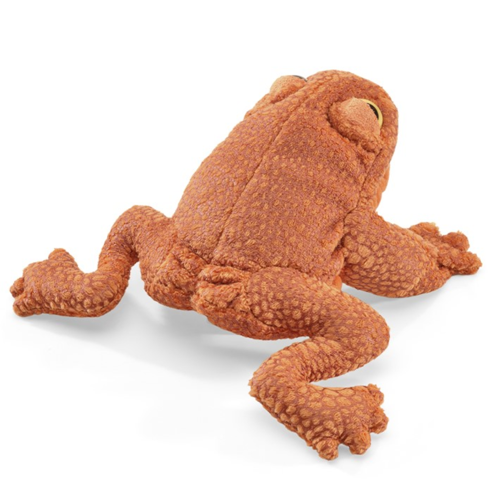 Folkmanis Toad Finger Puppet back view
