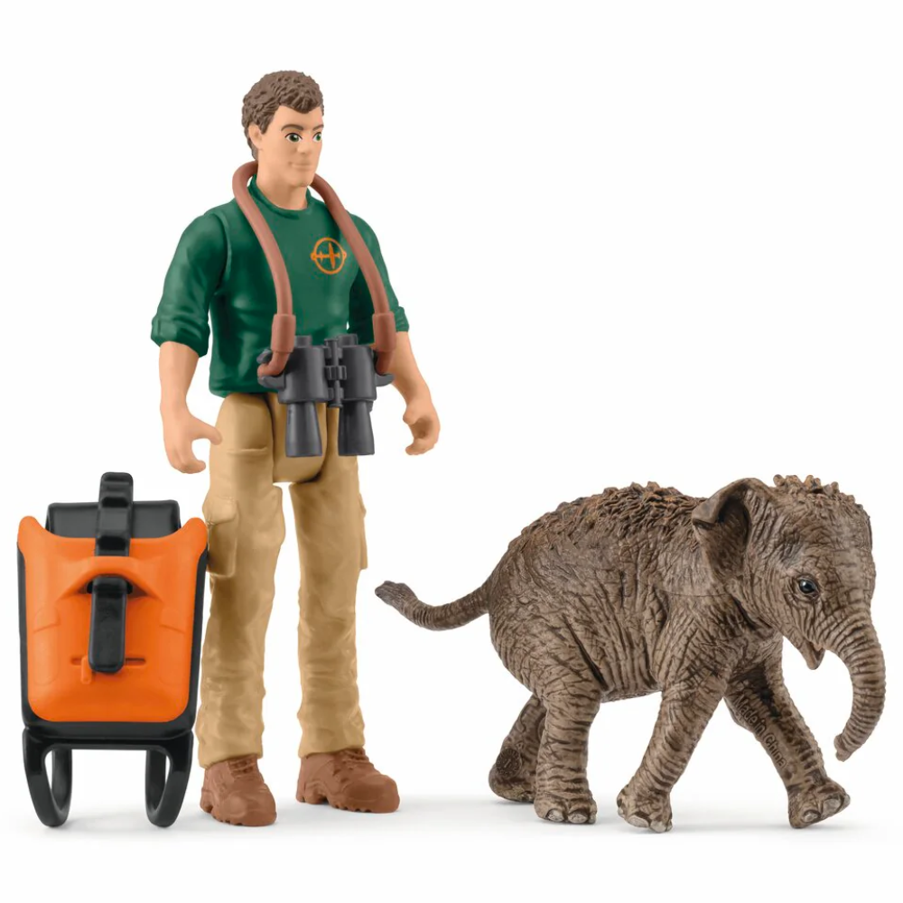 Schleich Pocket Set Researcher on Expedition figurines