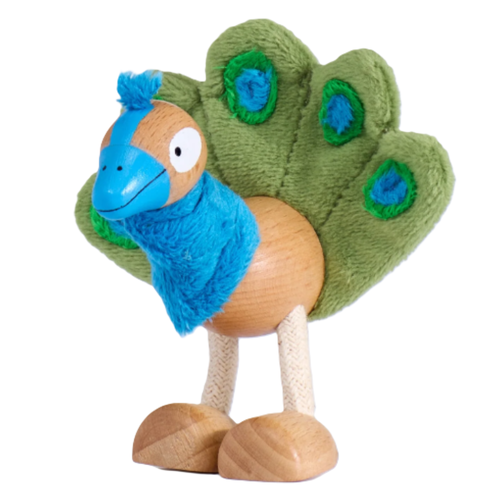 Anamalz Peacock wood toy