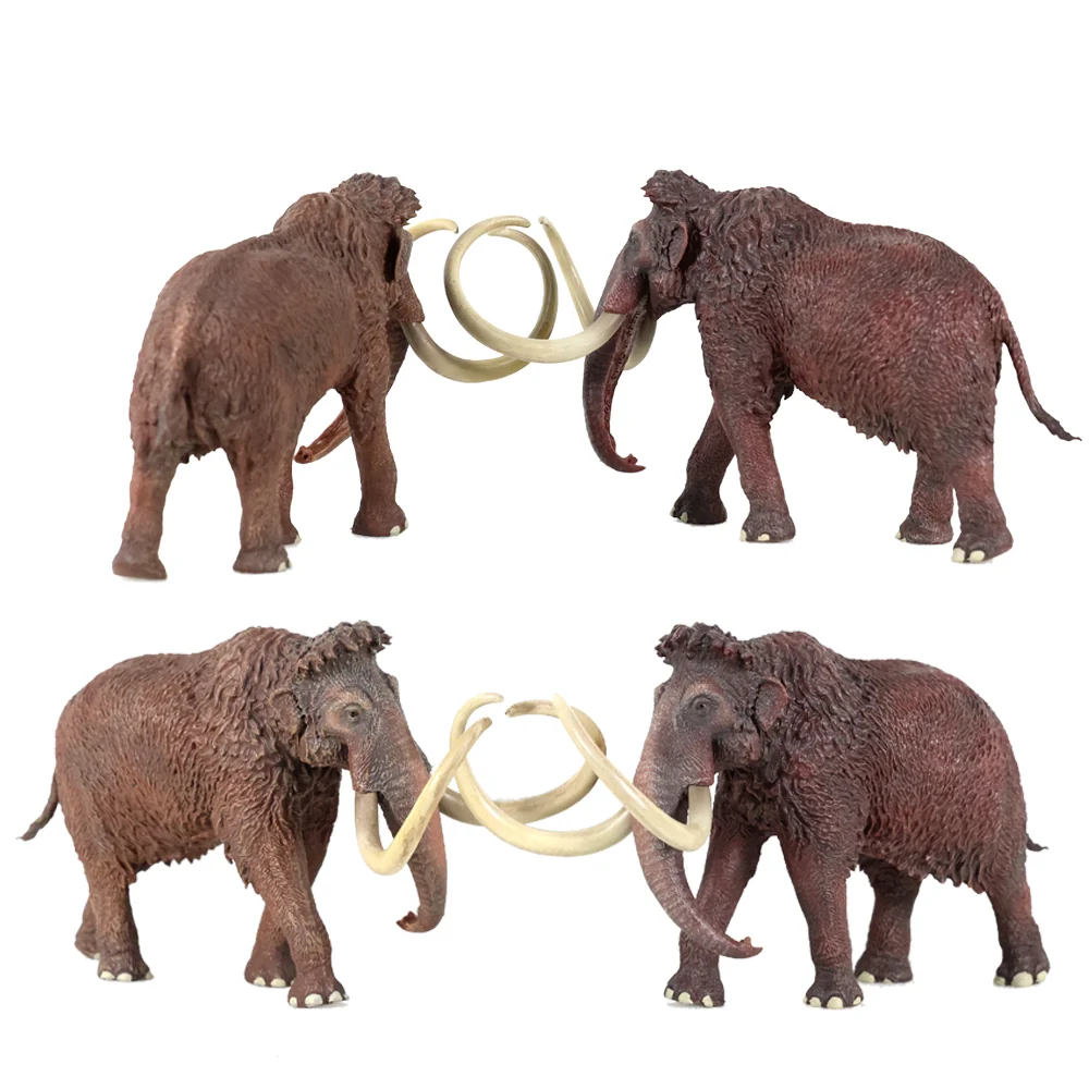 Haolonggood Mammuthus primigenius mammoth figurines colour variants