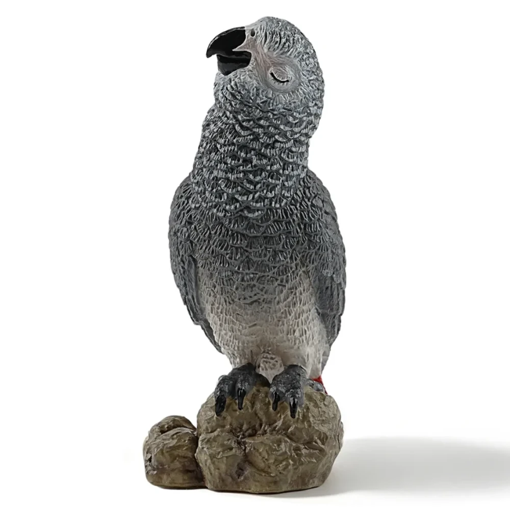 Toymany African Grey Parrot sleeping pose