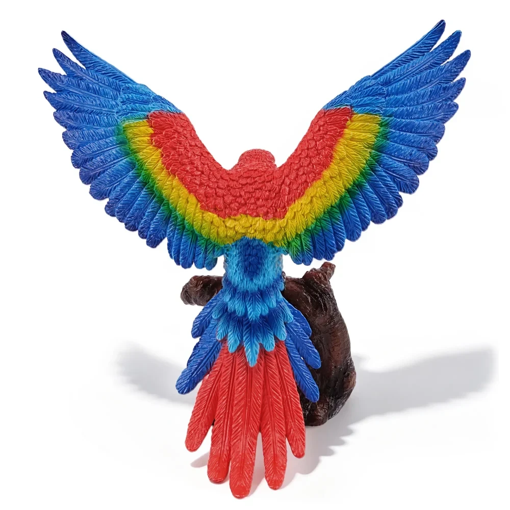 Toymany Scarlet Macaw wings back view