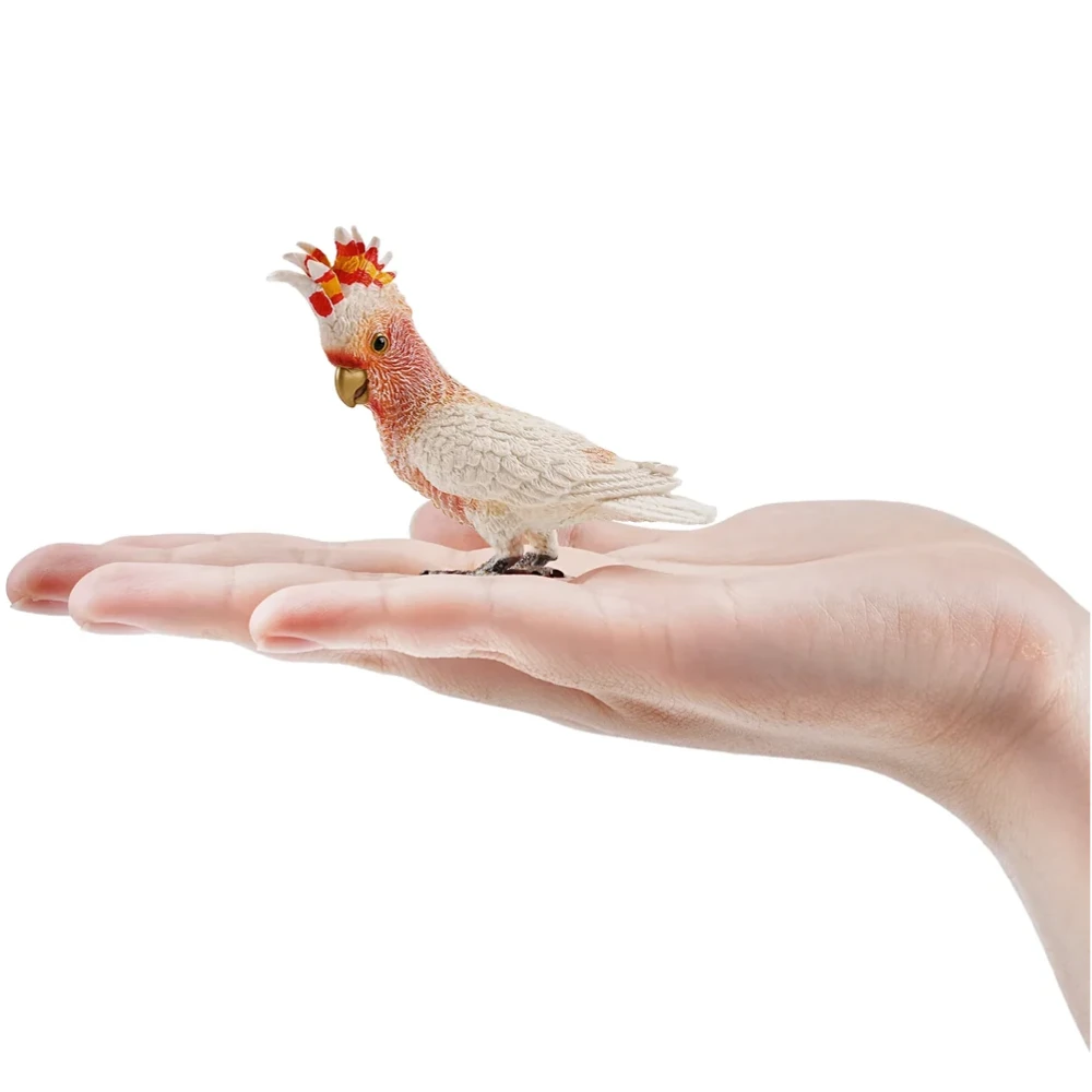Toymany Major Mitchell Cockatoo toy figurine size in hand