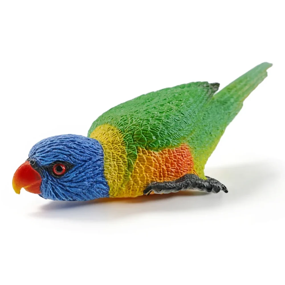 Toymany Rainbow Lorikeet toy figurine closeup