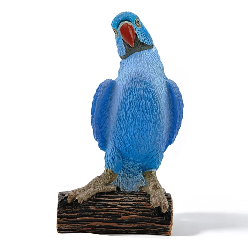 Toymany Blue Rose-ringed Parakeet front view