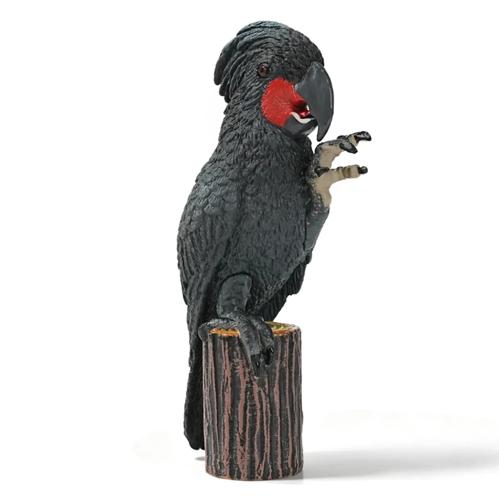 Toymany Palm Cockatoo toy figurine perched on branch