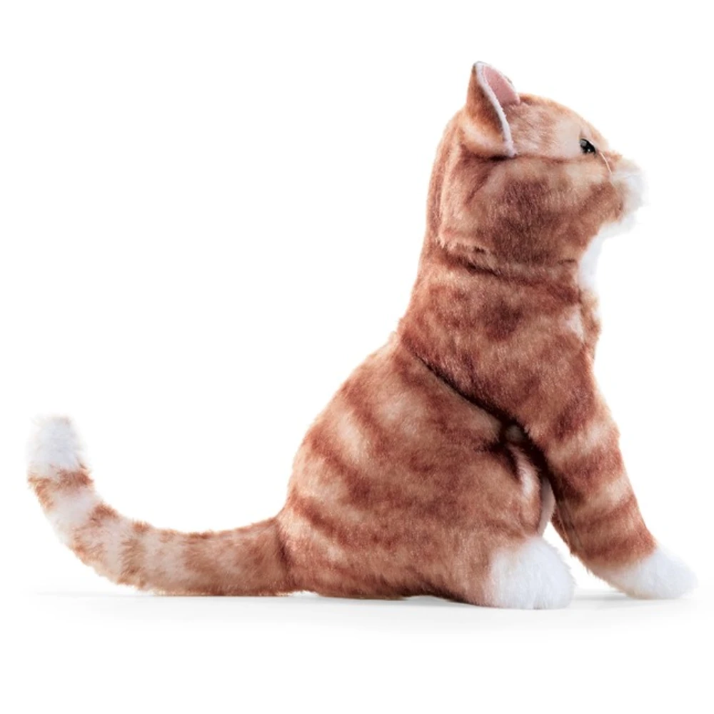 Folkmanis Orange Tabby Cat Puppet side view
