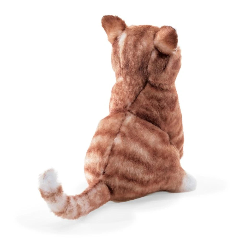 Folkmanis Orange Tabby Cat Puppet back view