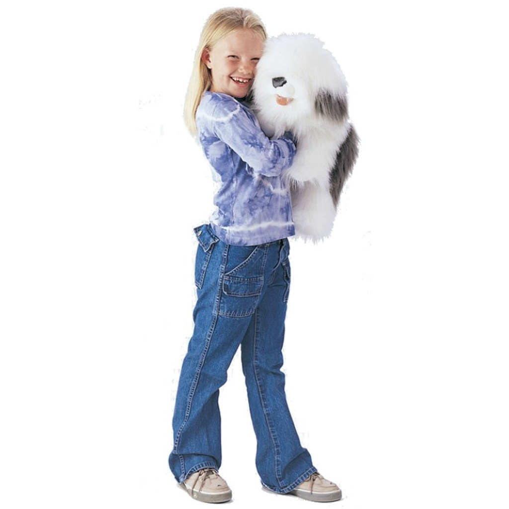 Folkmanis Sheepdog Hand Puppet