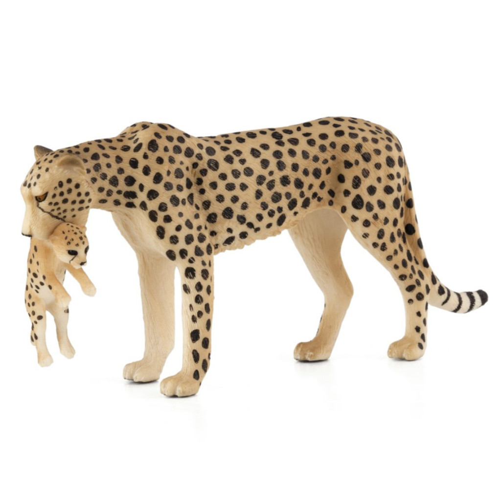 Mojo Cheetah Female with Cub new paint