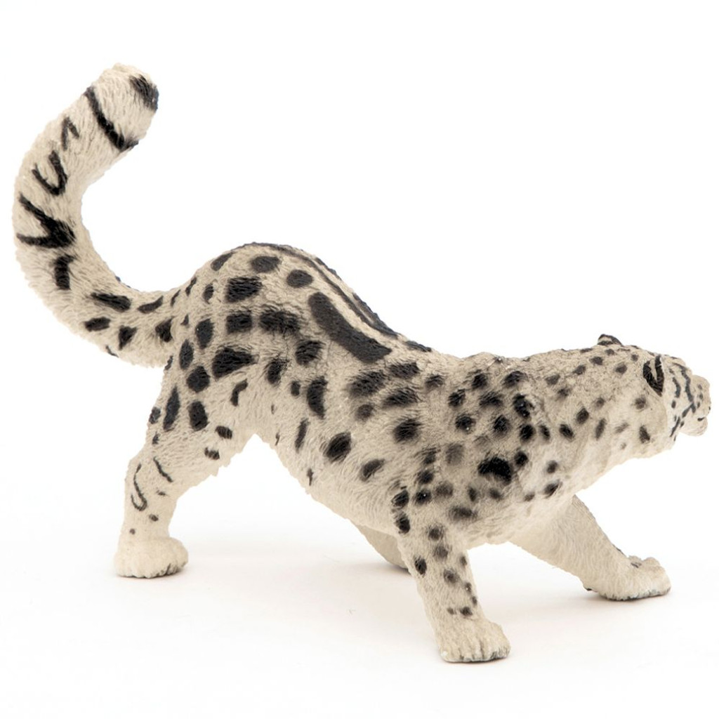 Papo Snow Leopard toy figurine back