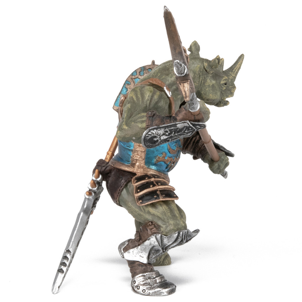 Papo Rhino Man figurine side view