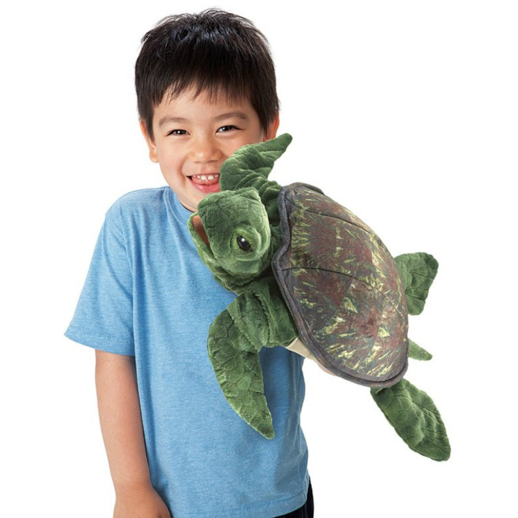 Folkmanis Sea Turtle Hand Puppet