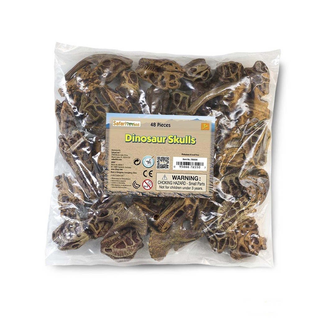 Safari Ltd Dinosaur Skulls Bulk Bag 48pc