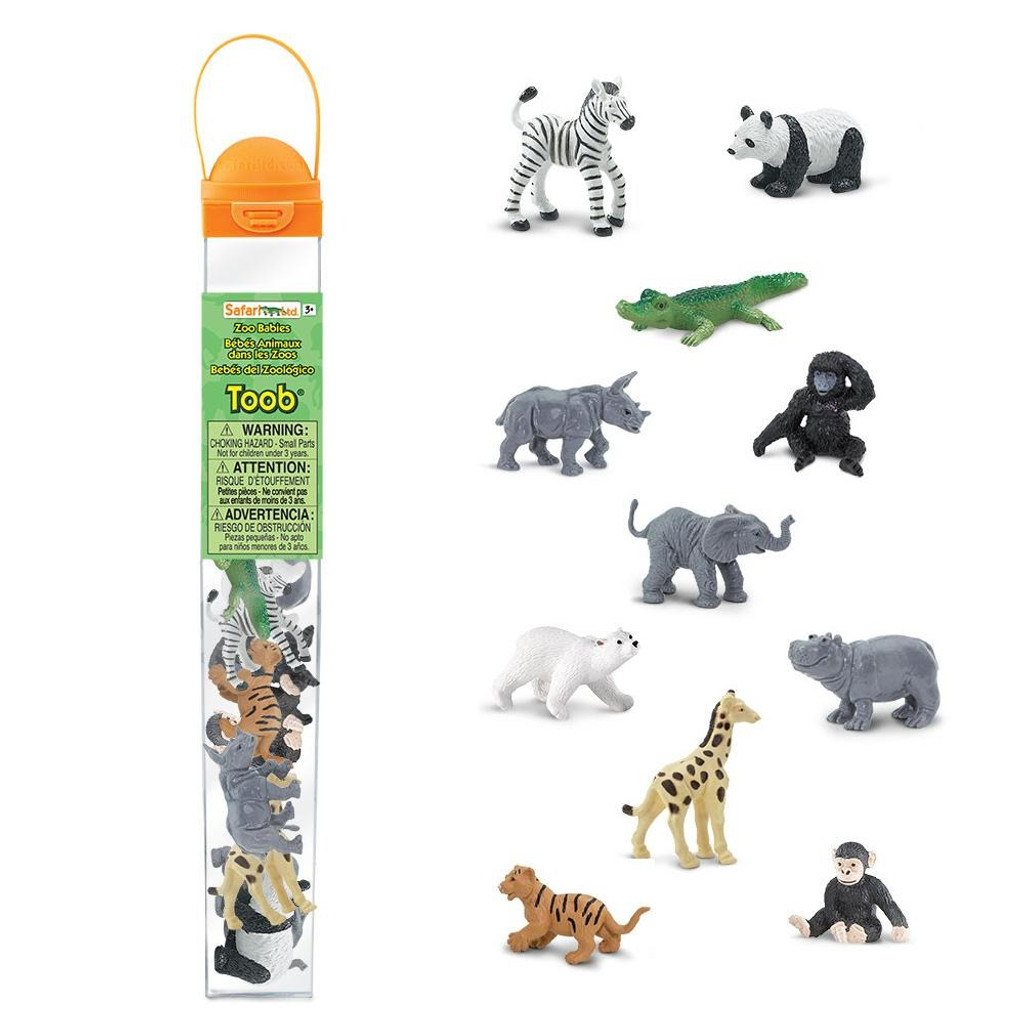 Safari Ltd Zoo Babies Toob inclusions