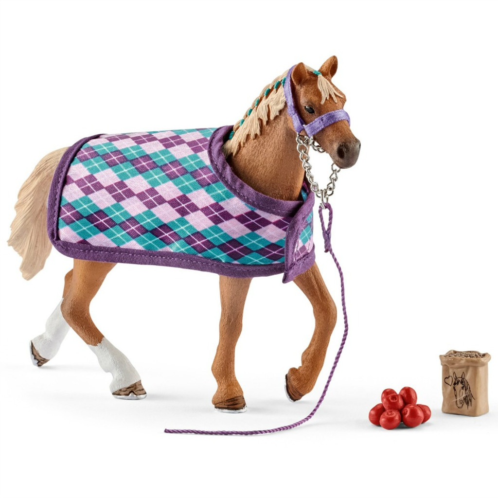 Schleich English Thoroughbred with Blanket