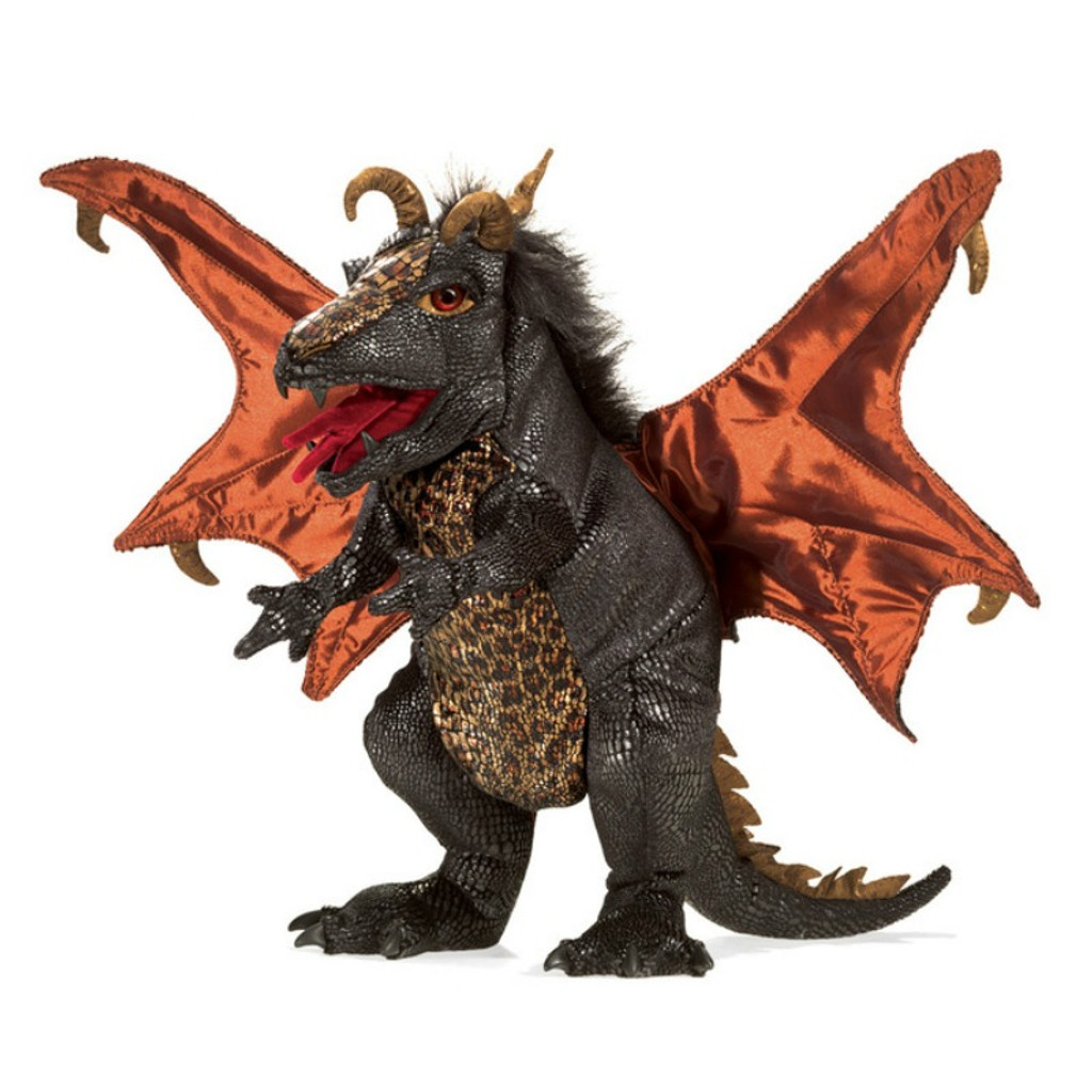 Folkmanis Black Dragon Puppet