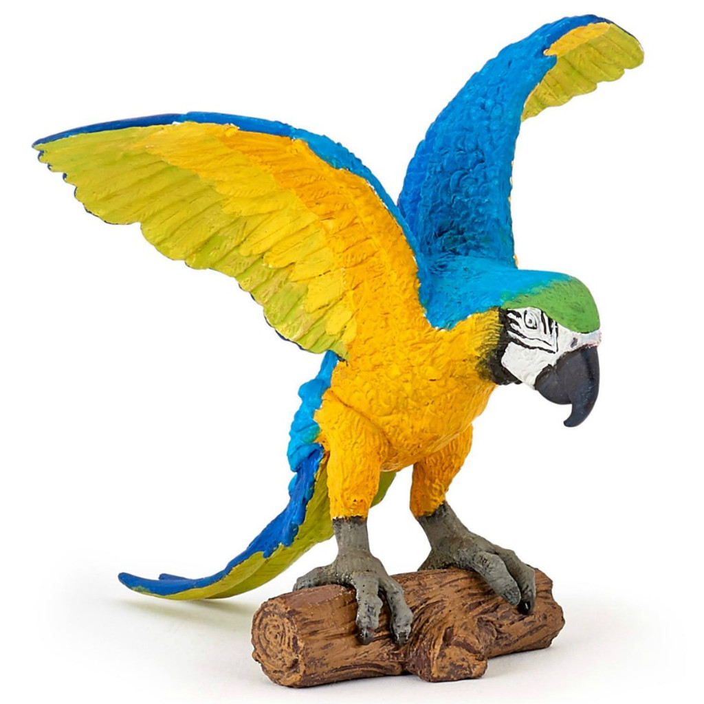 Papo Blue Ara Parrot Macaw figurine