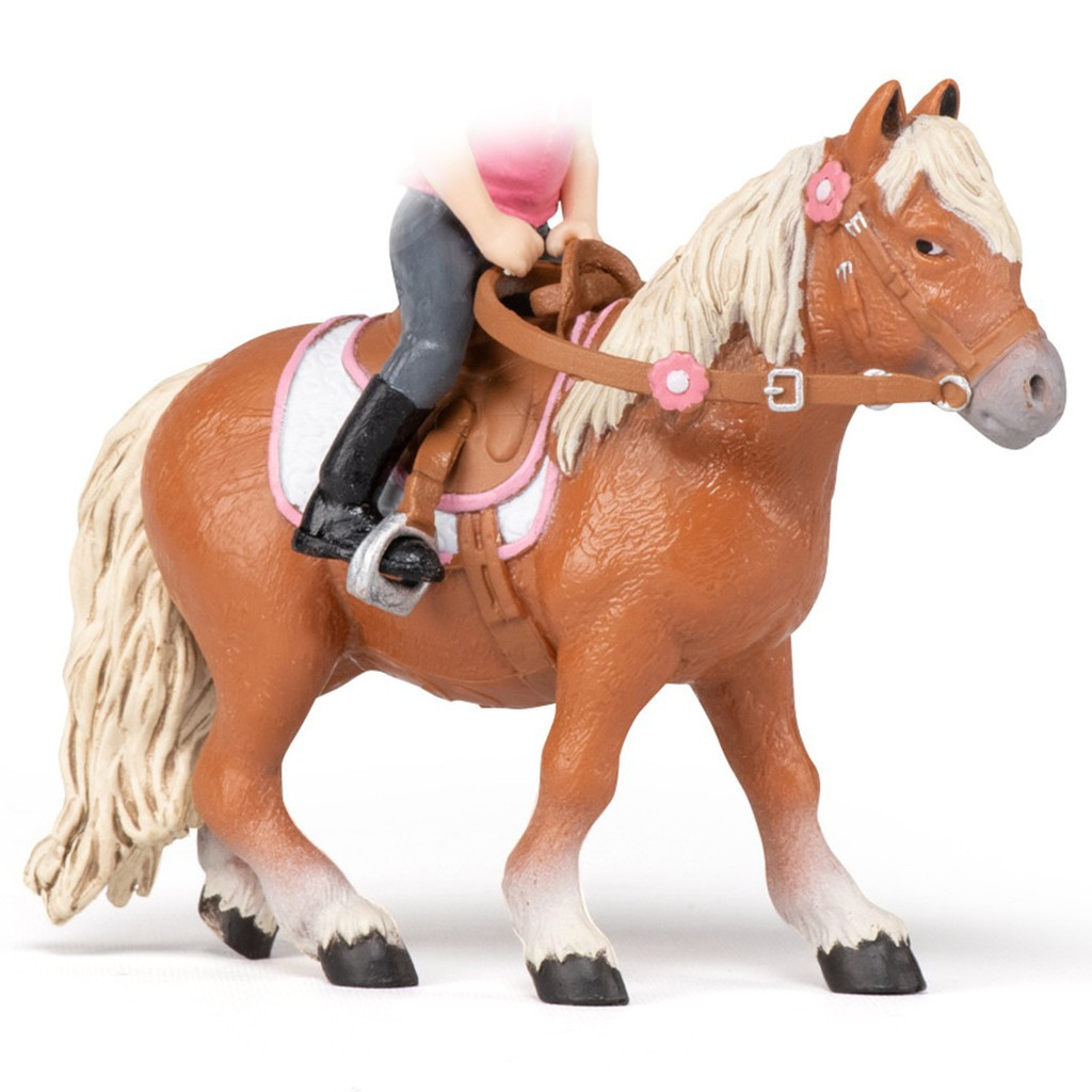 Papo Shetland Pony with Saddle (rider sold separately)