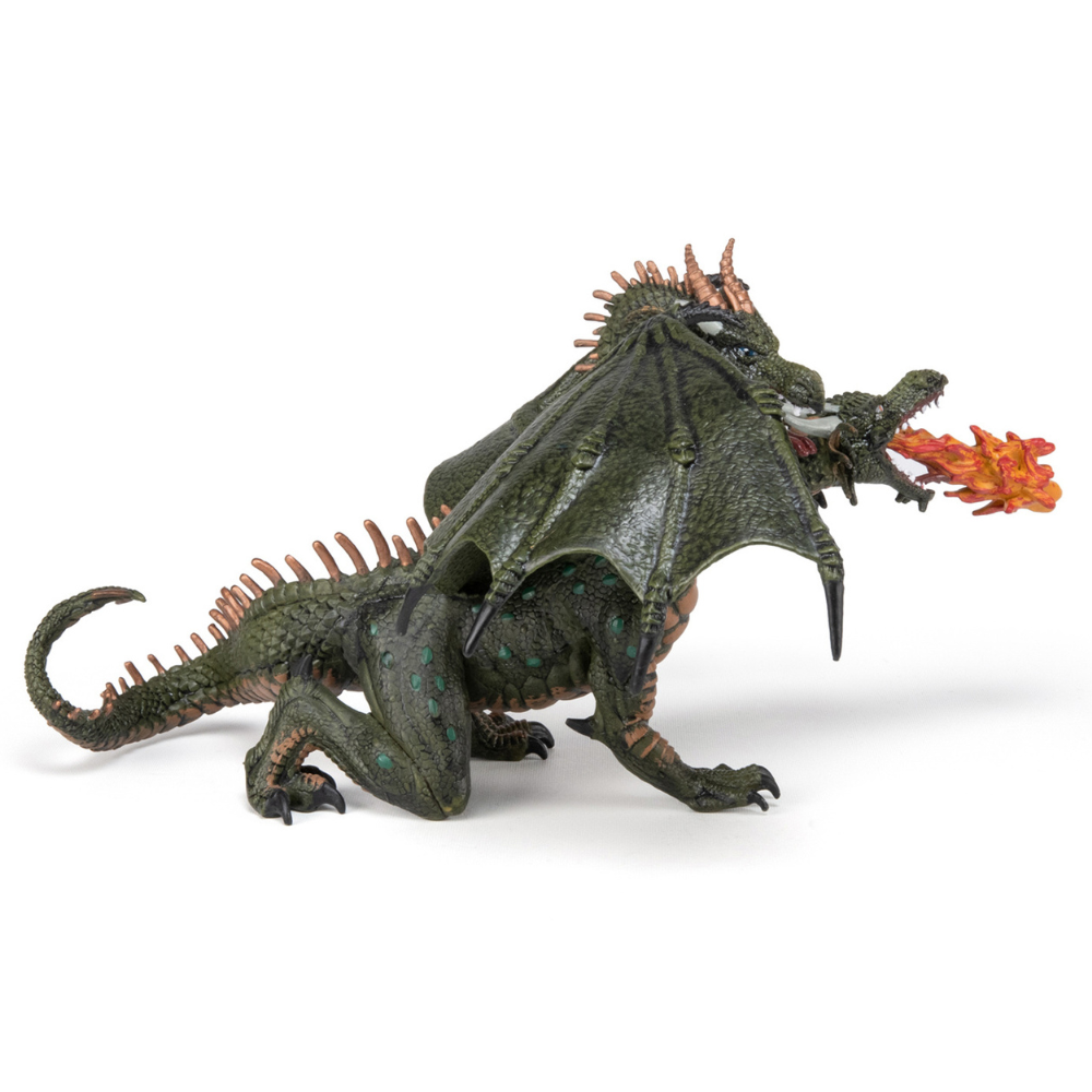 Papo Dragon Two Headed Green