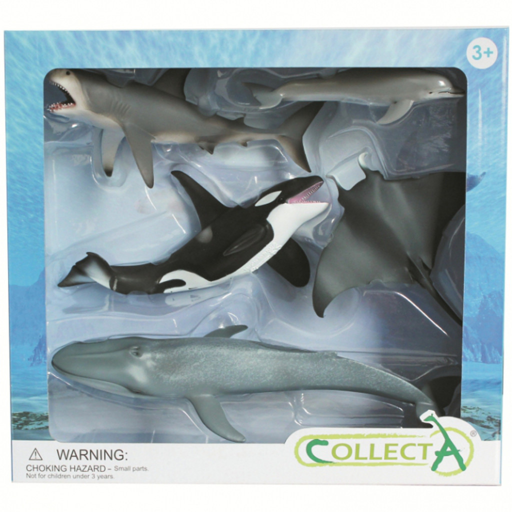 CollectA Sea Life Gift Set 5pc realistic ocean animal toys