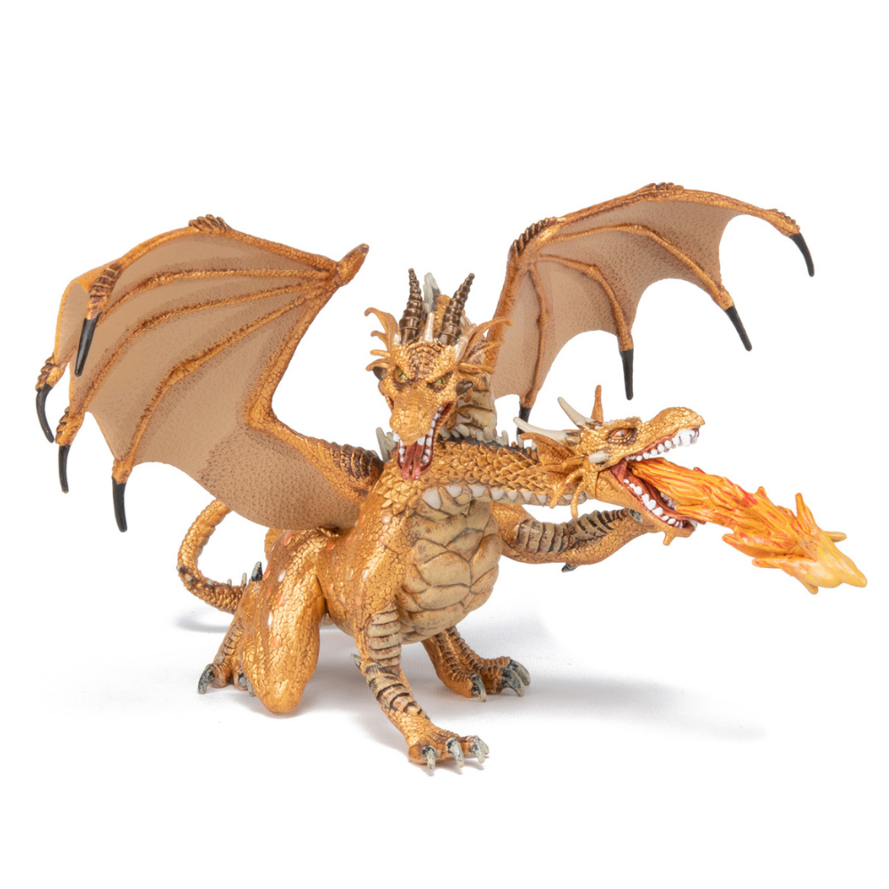 Papo Two Headed Dragon Gold