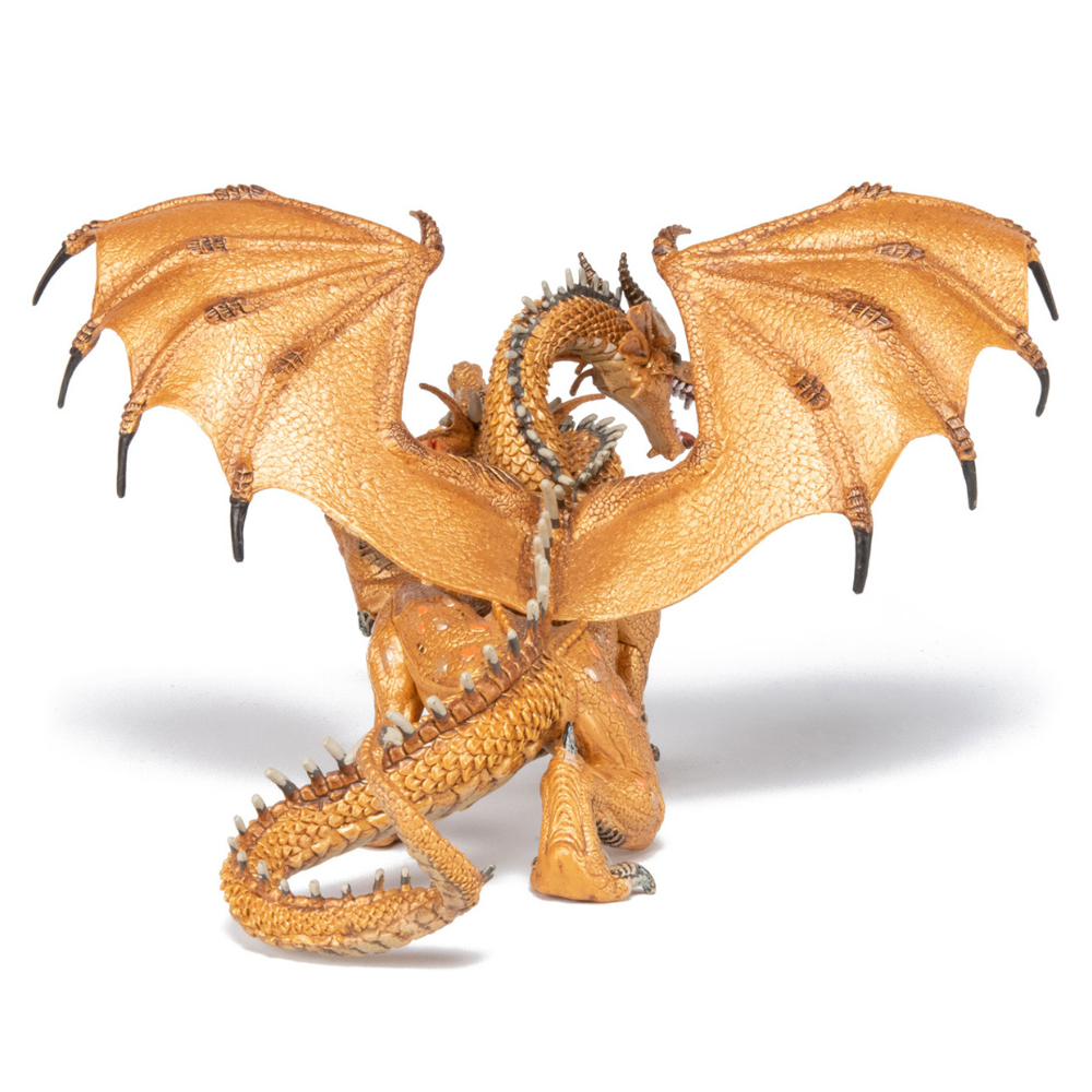 Papo Two Headed Dragon Gold