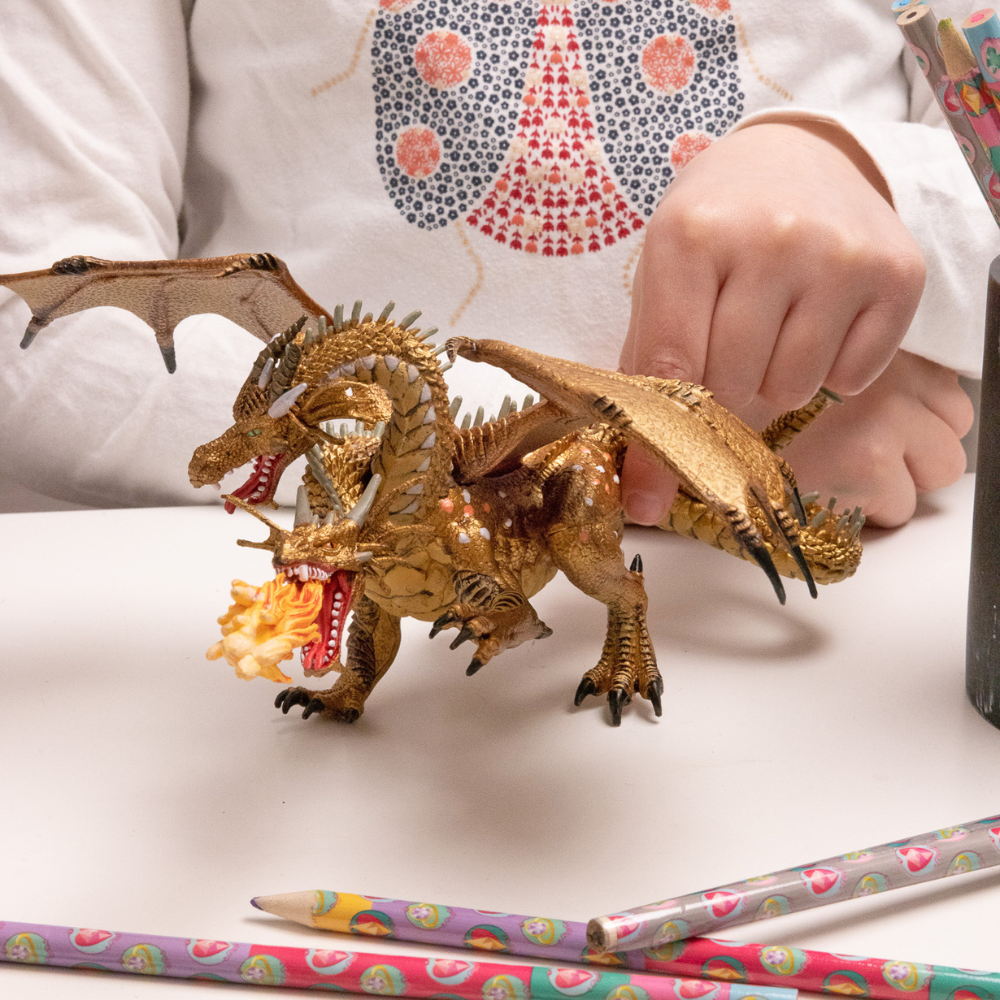 Papo Two Headed Dragon Gold