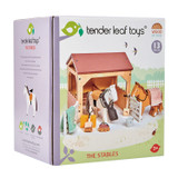 Tender Leaf Toys The Stables horse set box
