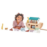 Tender Leaf Toys Noah's Wooden Ark with girl