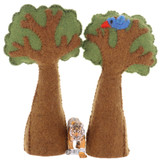 Papoose Trees with Bird with Schleich Tiger (sold separately)