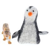 Papoose Hollow Penguin with Schleich Tiger (sold separately)