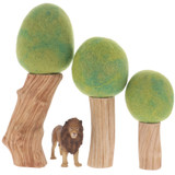 Papoose Trees Spring Set 3pc with CollectA Lion (sold separately)