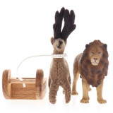 Papoose Felt Reindeer with Sleigh