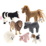 Papoose Felt Country Animals 6pc