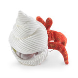 Folkmanis Mini Hermit Crab Finger Puppet back