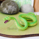 CollectA Green Tree Python in real life MiniZoo