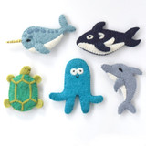 Ocean and Sea Creatures B Finger Puppet Set