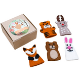 Woodland Animals Finger Puppet Set with box