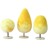 Tara Treasures Set of 3 Felt Trees - Yellow