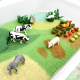 Farm Felt Play Mat with farm animals